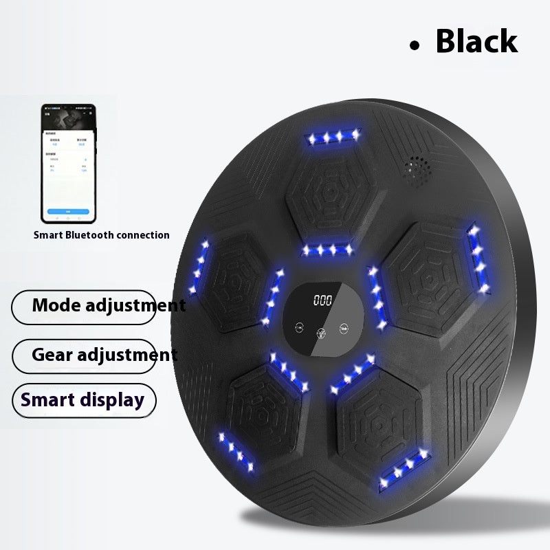 Smart Music Boxing Wall Target – Home Reaction Trainer with PU Surface & LED Feedback