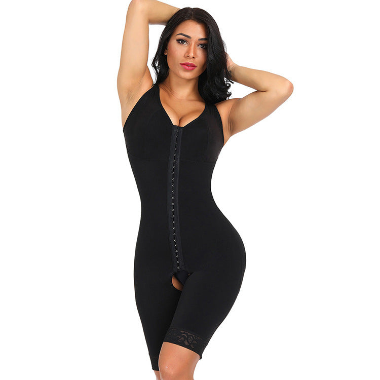Seamless Full Body Shapewear for Women – Crotchless Slimming Bodysuit with Waist & Butt Lifting Support