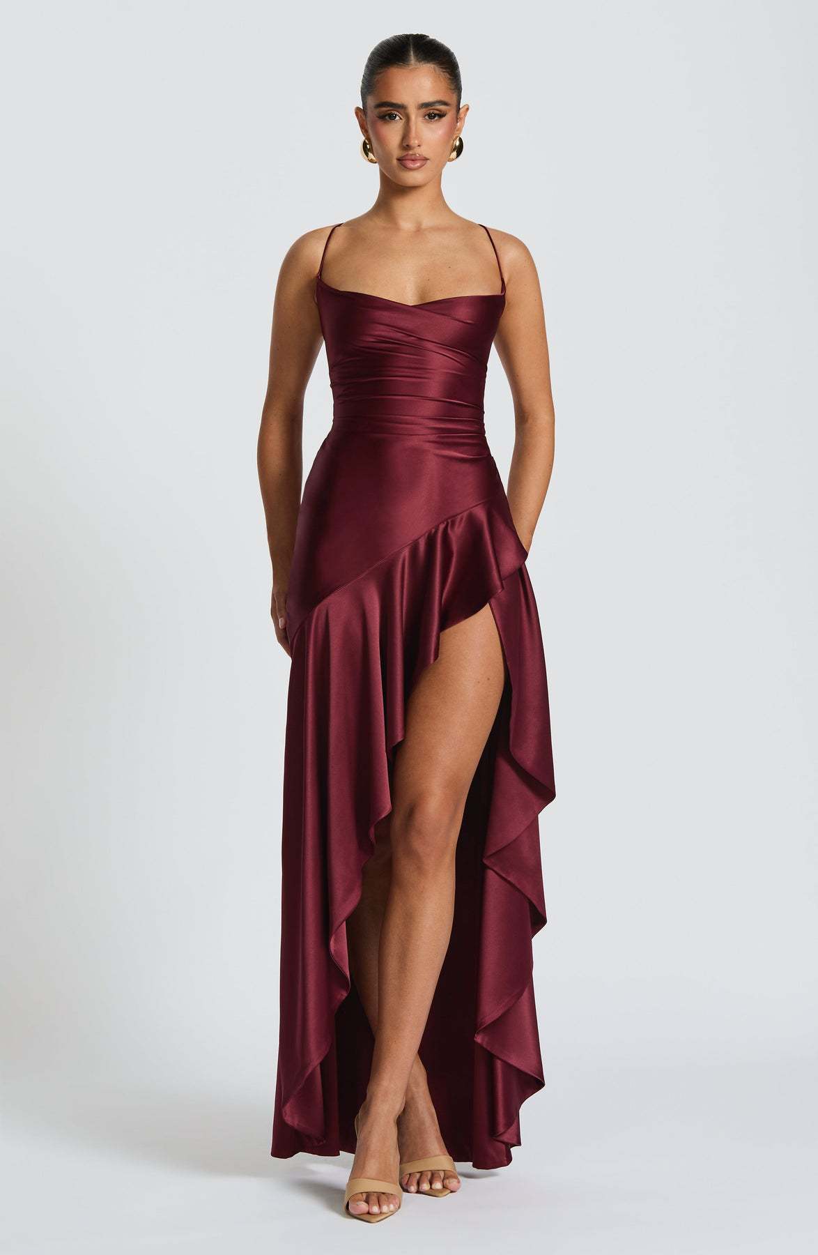 Sexy Summer Maxi Dress – Backless, Split, Ruffled for Party Nights