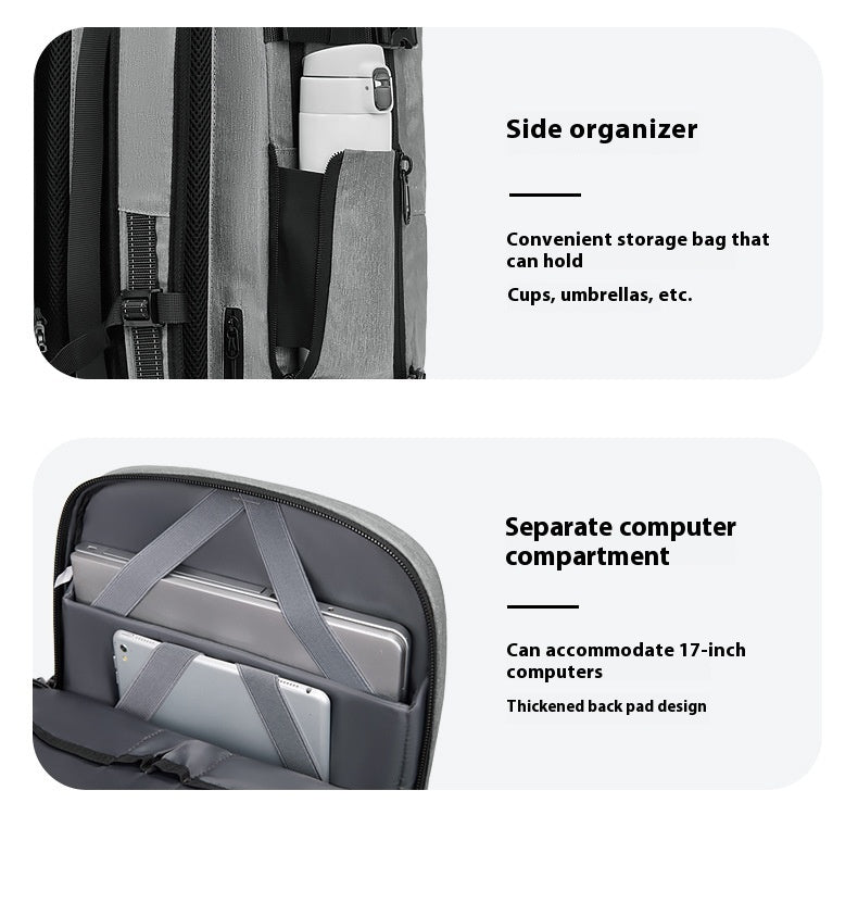 🎒 Multifunctional Travel Vacuum Compression Backpack – 36-55L Large Capacity