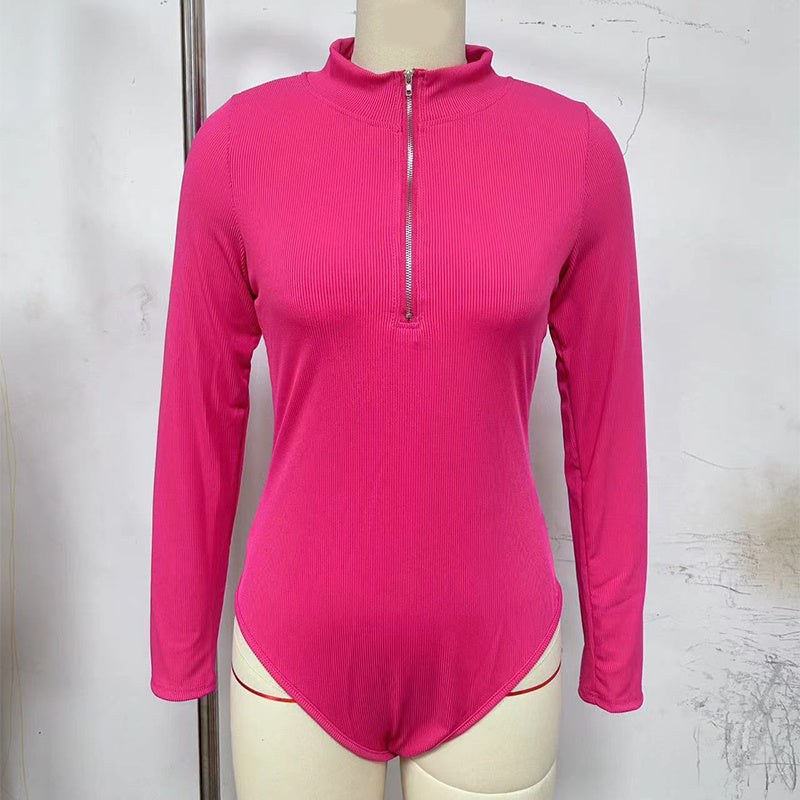 Women's Seamless Long Sleeve Slimming Shapewear Jumpsuit – Fashion Body-Hugging Romper