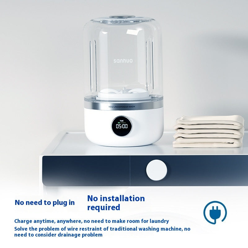 Mini Rechargeable Portable Washing Machine – Fresh Laundry Anywhere, Anytime