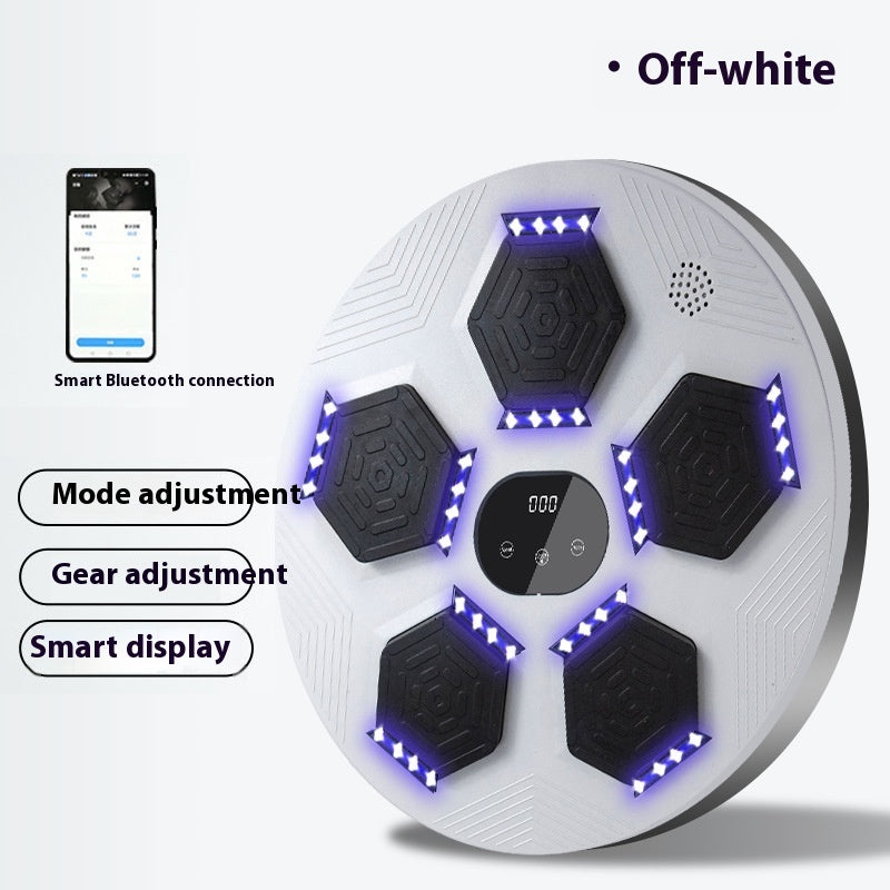 Smart Music Boxing Wall Target – Home Reaction Trainer with PU Surface & LED Feedback