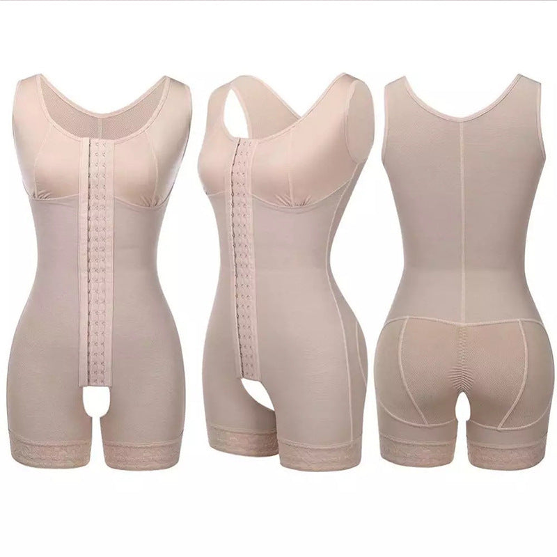 Seamless Full Body Shapewear for Women – Crotchless Slimming Bodysuit with Waist & Butt Lifting Support