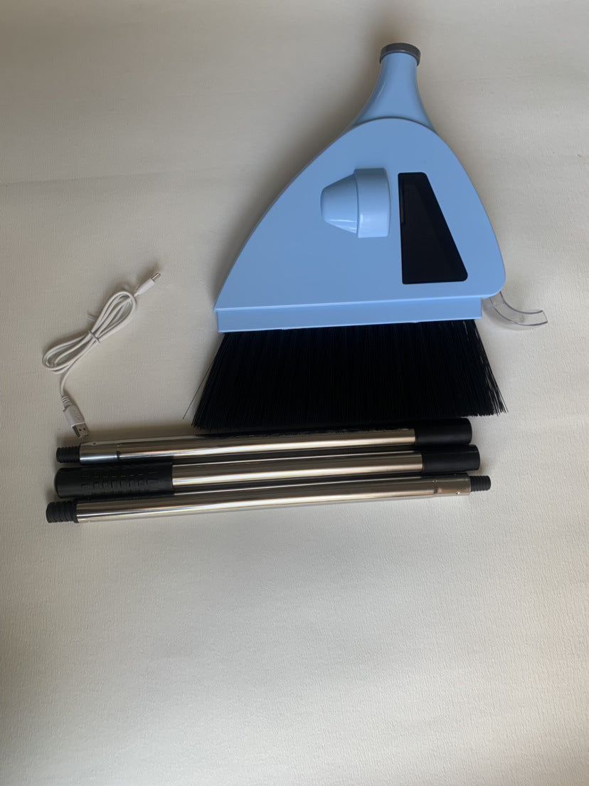 2-in-1 Rechargeable Vacuum Cleaner & Lazy Broom – Lightweight, Slim & Portable