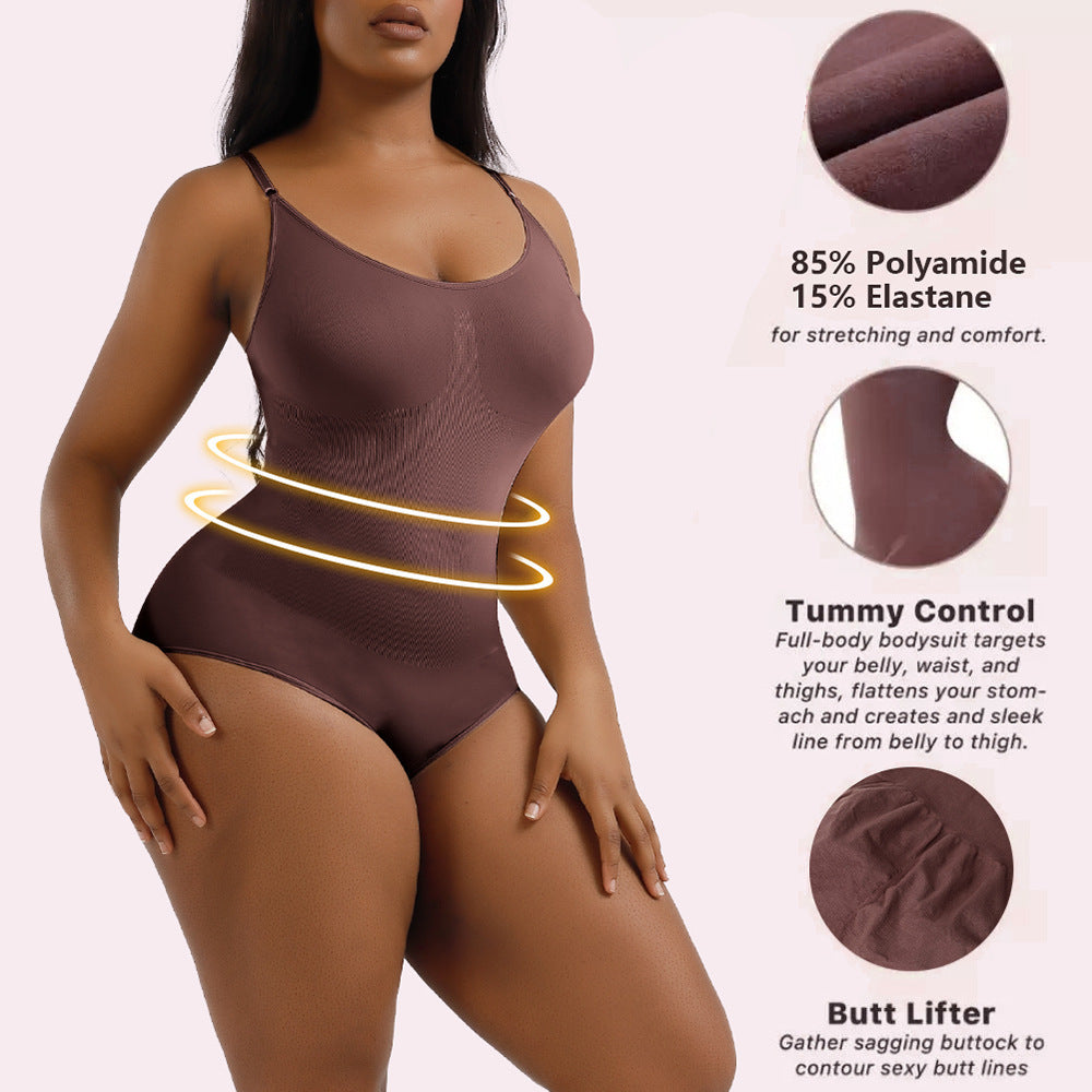 Large Postpartum Seamless Shapewear – Waist Trainer & Full Body Support Bodysuit for Women
