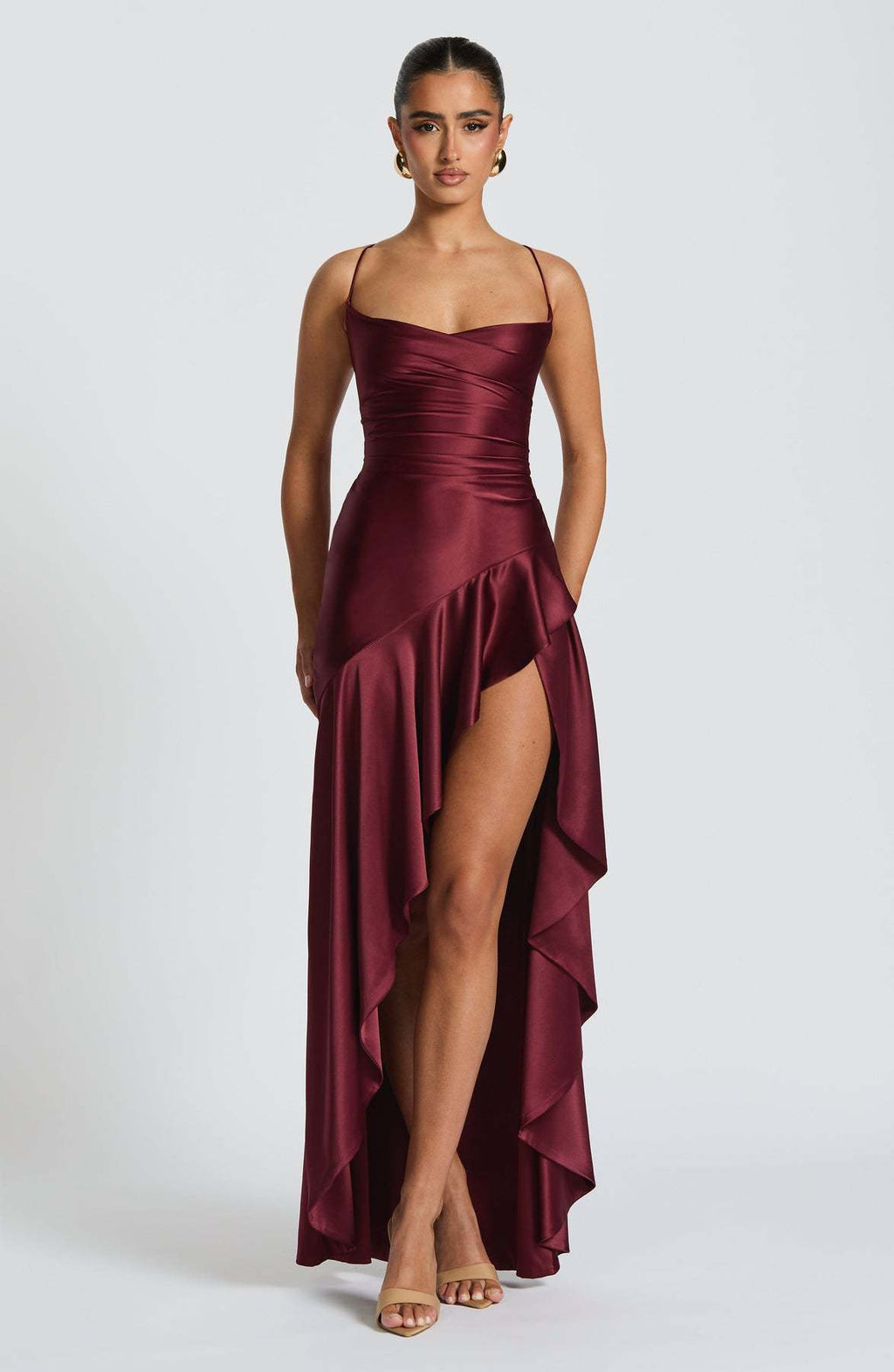 Sexy Summer Maxi Dress – Backless, Split, Ruffled for Party Nights