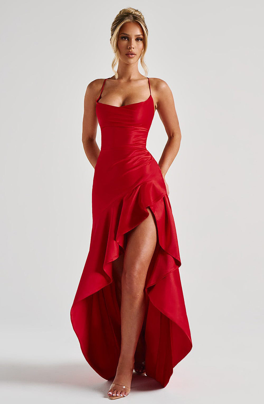 Sexy Summer Maxi Dress – Backless, Split, Ruffled for Party Nights